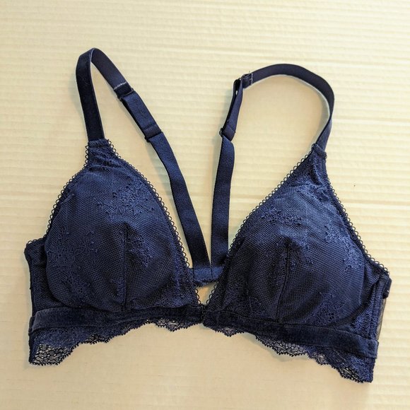 VICTORIA SECRET Women's Bralette  Size M  Navy Blue NWOT - Picture 4 of 6